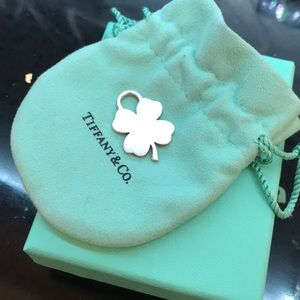 Tiffany & Co. 4 leaf lucky clover pendant/charm.